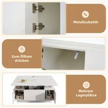 Modern Coffee Table With Double Lifting Mechanism, Hidden Storage Space – Load Capacity Up To 50 Kg - 白色 - 查看 4
