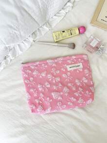 MEYOU FAIRY AGG, Bolsa de cosméticos de gran tamaño fresca y minimalista para mujeres, bolsa con forro interior, neceser de viaje portátil, bolso de mano, bolsa versátil para almacenamiento de productos de cuidado de la piel, organizador de productos de higiene femenina, regalo para mamá o novia, estuche de bolígrafos para estudiantes - Multicolor - Ver 12