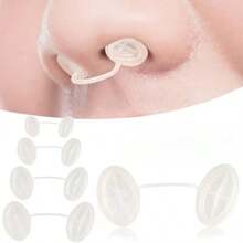 1 Pack 2pcs Creative Disposable Invisible Nose Plug, Industrial Nose Mask Filter, Transparent Nasal Dilator, Compact & Portable, Soft & Comfortable, 4 Sizes Available, Unisex - Multicolor - View 1