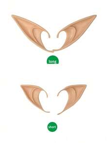 1/2/4 Pairs Elf Fairy Ears - Multi-Functional Comfortable Holiday And Halloween Costume Accessories - Color - View 19