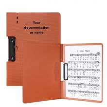 2/1 pieza Carpeta con portapapeles, tamaño A4, carpeta individual que puede contener 100 hojas de papel, hecha de material impermeable, dispositivo portátil de almacenamiento de documentos, adecuado para oficina de enfermería, escuela, hogar y escenarios de reuniones - Multicolor - Ver 9