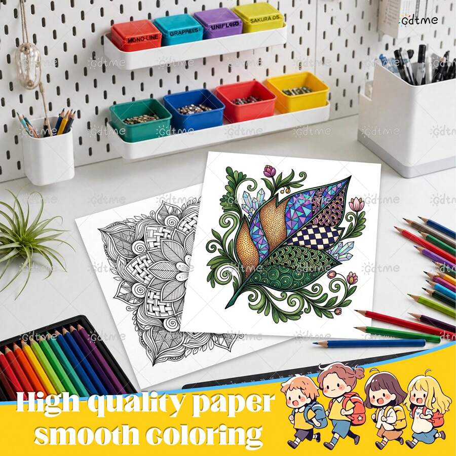 One Zentangle A Day Coloring Book, 24 Pages Intricate Mandala & Abstract Zentangle Line Art, 6-Week Creative Drawing Guide For Relaxation, Inspiration & Fun, Ideal For Hand Coloring, Art Decor & Stress-Relief Leisure - Coloring Book - View 1