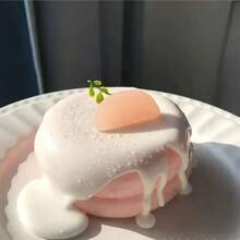 Squishy 仿真草莓蛋糕舒芙蕾可愛捏捏玩具，食物玩偶屋手工慢回彈紓壓玩具，生日禮物 - 彩色 - 查看 22
