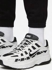 Nike P-6000 時尚百搭街頭舒適休閒慢跑鞋 男款 - 白黑 - 查看 1