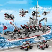 310片軍用坦克積木 8合1雪豹突擊坦克模型，554片驅逐艦/584片城市警察/584片戰鬥指揮車組裝玩具，生日禮物創意積木裝甲車，適合成人壓力釋放玩具收藏展示 14+ 教育禮物 - 彩色 - 查看 12