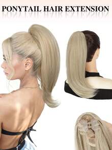 nimoki 14 Inch Elegant Claw Clip Ponytail Hair Extension, Heat-Resistant Synthetic Fiber, Easy To Wear Hair Accessory, Suitable For Women's Daily Use And Various Occasions - Multicolor - View 13