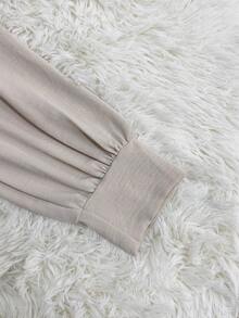 Women's Casual Loose Jumpsuit 2026 Summer Vacation Outfits Beach Rompers Gray Enterizos De Mujer Elegantes - 卡其色 - 查看 5