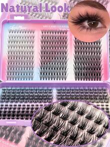 Fengxiu Eyelash 530 Pcs Lash Book Dramatic C/D-Curl 8-16MM Mix,10D/20D/30D/40D/60D/80D, DIY Extension Lashes Eyelashes Book, Big Volume Soft, Individual Cluster Lashes, As Needed Create A Fluffy Natural Wispy,Suitable For Beginners, Large Capacity - C - View 8