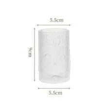 Cute Cat & Persimmon Pattern Glass Cup, Creative Personalized Kung Fu Tea Cup For Home Use - Transparent - View 4