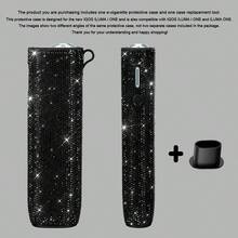 BLBLBL 1SET (1pc Protective Case + 1pc Disassembly Tool) Multi-Color Solid Color Sparkling Rhinestone 360° Artificial Diamond With Large Hanging Hole Luxury Electronic Cigarette Protective Shell FOR IQOS ILUMA I ONE/ILUMA ONE; Suitable For Daily Protection Of Your IQOS Lrma I-One, The Diamond Sparkling Features Are Even More Prominent Under Brilliant Lights And Sunlight! More High-End As A Gift - Diamond Version - View 13