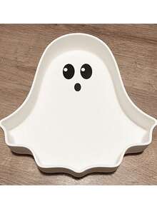 1 Set Halloween Tray, Cute Ghost Design, Home Desktop Decor, Suitable For Halloween Party Storage, Home Storage, Multi-Functional Storage Box For Organizing Small Items, Holiday Tabletop Accessories, Durable Small Item Tray, Halloween Small Decor, Halloween Gift - Multicolor - View 4