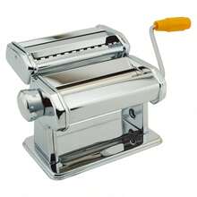 Taylor & Brown 5 In 1 Heavy Duty Stainless Steel Professional Fresh Pasta Lasagne Spaghetti Tagliatelle Maker Machine, Manual Operation, 9 Thickness Settings, Removable Handle, Compact Design - Silver - View 6