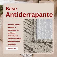Tapete Passadeira Cozinha Corredor Rústico 1,30m x 45cm Bege Claro Jacquard Artesanal de Tear Lavável Antiderrapante - Caramelo - Visão 6