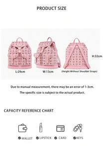 Mcm Arena Series Vintage Floral Printed Women's Backpack MWKGATA03PZ001 - Soft Pink MWKGATA03PZ001 - View 8