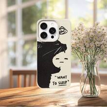 [Fast Local Shipping] Phone Case For Apple 17 16 15 Promax: Direct Wholesale From The Factory Ivory White With Lychee Pattern And Large Hole / For 17PROMAX Fashionable And Creative Phone Case With UV Printed Sleeping Cat, 2D Flat Design In TPU With Comfortable Grip For IPhone 17/16/15/14/13/12/11/8/7 Plus Pro ProMax, Best Gift For - 圖片1PCS - 查看 6