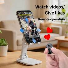 Nueva actualización, control remoto de anillo deslizante fácil de usar, control remoto de obturador de cámara, anillo deslizante inalámbrico Bluetooth compatible con iPhone, iOS, Android - Negro, Blanco, Rosa - JX-11pro multicolor - Ver 4