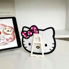 Sanrio 1/Pieza Nuevo Espejo de Cabeza Hello Kitty, Espejo de Maquillaje Plegable de Doble Uso con Soporte y Colgado, Espejo Portátil de Fácil Almacenamiento, Accesorio de Maquillaje, Accesorio de Viaje, Regalo de Cumpleaños, Día de San Valentín, Fiesta de Vacaciones, Regreso a la Escuela, Temporada de Graduación, Baño, Dormitorio, Opción Perfecta para Todas las Estaciones - Multicolor - Ver 14