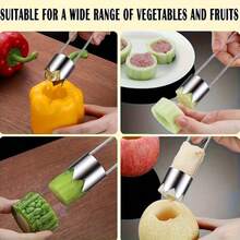 Stainless Steel Cherry Pitter - Multi-Functional Fruit Pitter Tool, Suitable For Olives, Dates And Peaches - Ergonomic Design, Easy To Operate Kitchen Utensil - Dishwasher And Rust-Resistant (Time-Saving And Durable) - Multicolor - View 5