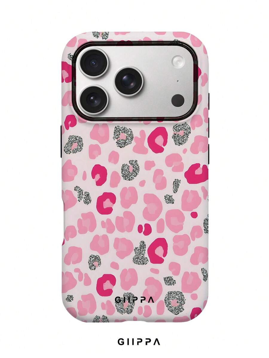 GIIPPA 1 Stück rosa Leopardenmuster Handyhülle, kompatibel mit Handy 17 Pro Max, 16 Pro Max, 15 Pro Max, 14 Pro Max, 11/12/13/14/15/16 Pro Max Plus, koreanisches hochwertiges modisches, lustiges und elegantes Design, geeignet für Männer und Frauen, perfektes Geschenk für die Freundin zu Weihnachten, Valentinstag, Ostern, Hochzeitssaison und Geburtstag! - Verschiedenfarbig - Übersicht 1