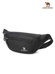 CAMEL CROWN Unisex Sports Waist Bag, Running Phone Storage Pouch, Multi-Functional Waist Belt Fitness Gear, Suitable For Morning Jogging - Black - View 7