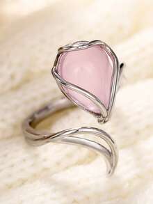 1 pieza Anillo hermoso para mujer, adecuado como regalo del Día de San Valentín, para usar en fiestas de aniversario de boda - 5# - Ver 5