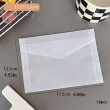 Fundas de velum translúcido para tarjetas, bolsas de protección para archivos y fotos, sobres impermeables, portatarjetas transparentes, fundas protectoras para fotocards - Esmerilado transparente - Ver 13