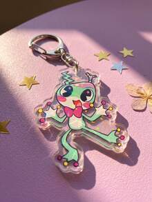 1 pieza/7 piezas Juego de llaveros creativos y divertidos con personajes de dibujos animados Amaz Digital Circus, llavero de acrílico, adecuado para fans de anime, estilo gótico, campus, regalo para fans - Multicolor - Ver 12
