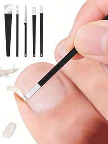 5pcs Ultra-Thin Deep-Cut Nail Clippers, Nail Trimmers, Manicure Tools, Essential Foot Care Tools For Home And Nail Salon, Perfect Gift For Mother's Day, Father's Day, Back To School, Home Decor, Household Necessities, For Mom, Dad, Grandparents - One Size Fits All - View 2