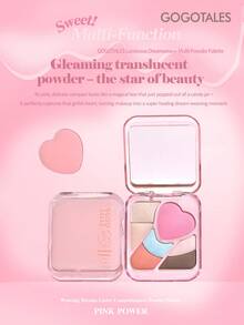 GOGO TALES Palet Makeup Multifungsi Dreamy Glow, Nuansa Klasik Bumi yang Mengkilap & Matte, Mudah Dibaurkan, Tahan Air & Keringat, Tahan Lama, Palet Perona Pipi & Mata 7-in-1, Cocok Untuk Pemula GOGOTALES - #G01 Kesadaran Manis - View 7