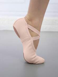 Wuyuan Elastic Canvas Ballet Shoes/Ballet Slippers With Lining - Provide Perfect Support And Comfort For Professional Dancers In Ballet, Jazz, Lyrical, Contemporary Dance And Yoga, Enhancing Flexibility. - Baby Pink - View 7