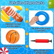 Inflatable Ring Toss Game For Swimming Pool Kit - Blue - View 7