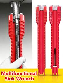 Multi-Functional Labor-Saving Wrench, 8-In-1 Sink Faucet Installation And Repair Tools, Non-Slip Wrenches For Faucets, Home Repair Tool Set. Suitable For Faucet Installation, Bathroom Pipe Repairs, Kitchen Appliance Disassembly. - Multifunctional Set - View 2