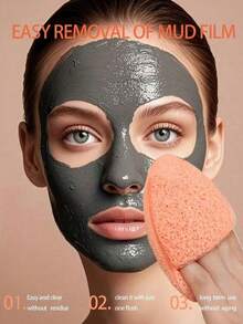 Water-Activated Soft Facial Cleansing Sponge Multifunctional Grip Facial Cleansing Sponge For Women Breathable Reusable Facial Sponge For Nighttime Routine Daily Face Wash Spa And Travel Makeup Skincare Tools Bathroom Travel Essentials - Multicolor - View 4