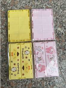 SANRIO Series Hello Kitty Foldable Desktop Storage Box, Multiple Styles Available, Portable, Leak-Proof, Also Suitable For Desktop Decoration, Foldable Desktop Display Stand, Suitable For Office, Camping, Home, School, Can Be Given As Girlfriend Gift, Birthday Gift, Christmas Gift, Suitable For Travel, Images Only For Display, Actual Product Prevails - A - View 7