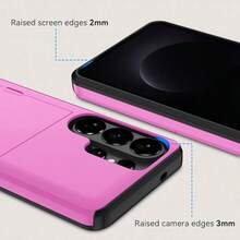 Galaxy S23 S22 S21 S20 S24 S25 FE S24 Ultra Plus A55 A56 A36 A16 A17 錢包卡槽手機殼 防震防摔保護殼 - 粉色 - 查看 5