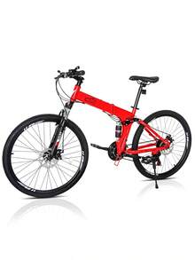 CamPingSurvivals 26in Land Rover  TX30 High Carbon Steel 100kg 21 Speed ​​Red Black Mountain Bike - as Pic - View 9