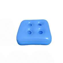 Giá đỡ ly uống nước bơm hơi, đế lót ly nổi hình vuông bơm hơi bằng PVC cho bãi biển và hồ bơi, phù hợp cho tiệc hồ bơi phong cách Hawaii, trang trí tiệc bar và đồ trang trí ngày lễ - Nhiều màu - Xem 12