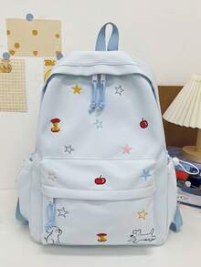 New Cartoon Back To School Season Versatile Couple Multifunctional Large Capacity Comfortable Minimalist Elegant Suitable For Various Occasions Backpack (No Accessories Included) - Multicolor - View 8