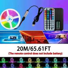 3-100Ft LED Strip Lights With 44-Key Remote, USB Interface, DIY Lighting, Color Changing And Dimmable For Bedroom Becor, TV, Kitchen, Party And Holiday Decoration - RGB - View 17