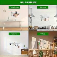 High-Quality Drill-Free Installation 304 Stainless Steel Magnetic Knife Rack - Space-Saving Wall-Mounted Magnetic Strip, Convenient Access And Design, Suitable For Storing Kitchen Knives, Scissors And Mixers, Wall-Mounted Magnetic Knife Rack. - High-quality Stainless Steel - View 8