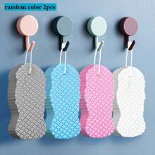 1/4 Piece Color-Random 3D Fish-Scale Design Bath Sponge Set, Gentle Exfoliation, Soft And Skin-Friendly, Three-Dimensional Cleaning Protects The Skin, Thoroughly Cleans And Exfoliates, Providing A Relaxing SPA Bathing Experience - Cleaner And Cleaner - View 5