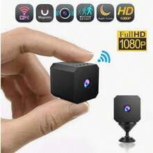1 pieza Mini Cámara Espía Oculta, Compatible con WiFi Inalámbrico, Visión Nocturna, Detección de Teléfono, Visualización en Teléfono, Full HD, Adecuada para del Hogar/Oficina - Negro - Ver 10