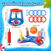Inflatable Ring Toss Game For Swimming Pool Kit - Blue - View 10