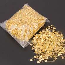 不鏽鋼安全針胸針 DIY 珠寶針，適用於珠寶製作用品配件，金色 - 金色 - 查看 2