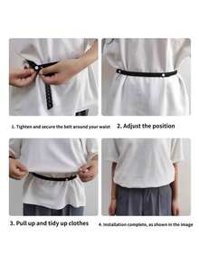 1pc Lace Trim Waistband With Hem Adjustment, Suitable For T-Shirts, Dresses, Shirts, Invisible Button Extender, Can Shorten Clothing, Non-Tight Hem Adjuster, Suitable For Sweaters, Shirts, Pants (Neutral Home Sewing Tool) - Multicolor - View 7