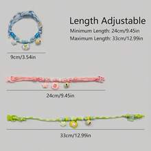 1pc Summer Cat Bell Necklace, Pet Collar, Refreshing Multicolor, Cute Fruit Bell Cat Collar, Dopamine Color Scheme, Lightweight And Comfortable, Suitable For Park, Lawn, Picnic And Kite Festival Pet Decoration - Multicolor - View 4
