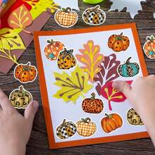 500pcs Cartoon Pumpkin Doodle Stickers, Large 3cm Asymmetrical Hand-Drawn Pumpkin Pattern, Holiday Party Gift DIY Decoration Labels, Suitable For Water Bottles, Cards, Envelopes, Gifts, Phone Cases, Luggage, Etc., PVC Self-Adhesive Stickers - Cartoon Hand-drawn Pumpkin - View 4