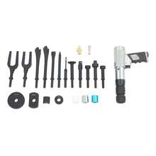 YUNRUX Kit de martillo neumático, juego de martillo cincel neumático, juego de martillo cincel neumático multiusos - Negro - Ver 4