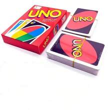Mattel 1件經典原版 UNO 彩色數字卡牌遊戲，多色功能卡含跳過、反轉、抽牌規則，便攜互動桌面遊戲，適合家庭旅行、假期、朋友聚會、休閒之夜、派對娛樂（隨機款式） - 彩色 - 查看 3