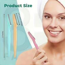 12pcs Hot-Selling Multi-Function Lint Remover! Featuring Sharp Stainless Steel Blades, Available In Pink/Blue/Yellow/Mint Green Shell Colors, Fragrance-Free Gentle Formula. No Accessories Needed To Trim Eyebrows, Face, Arms, Legs And Other Body Parts - A - View 5